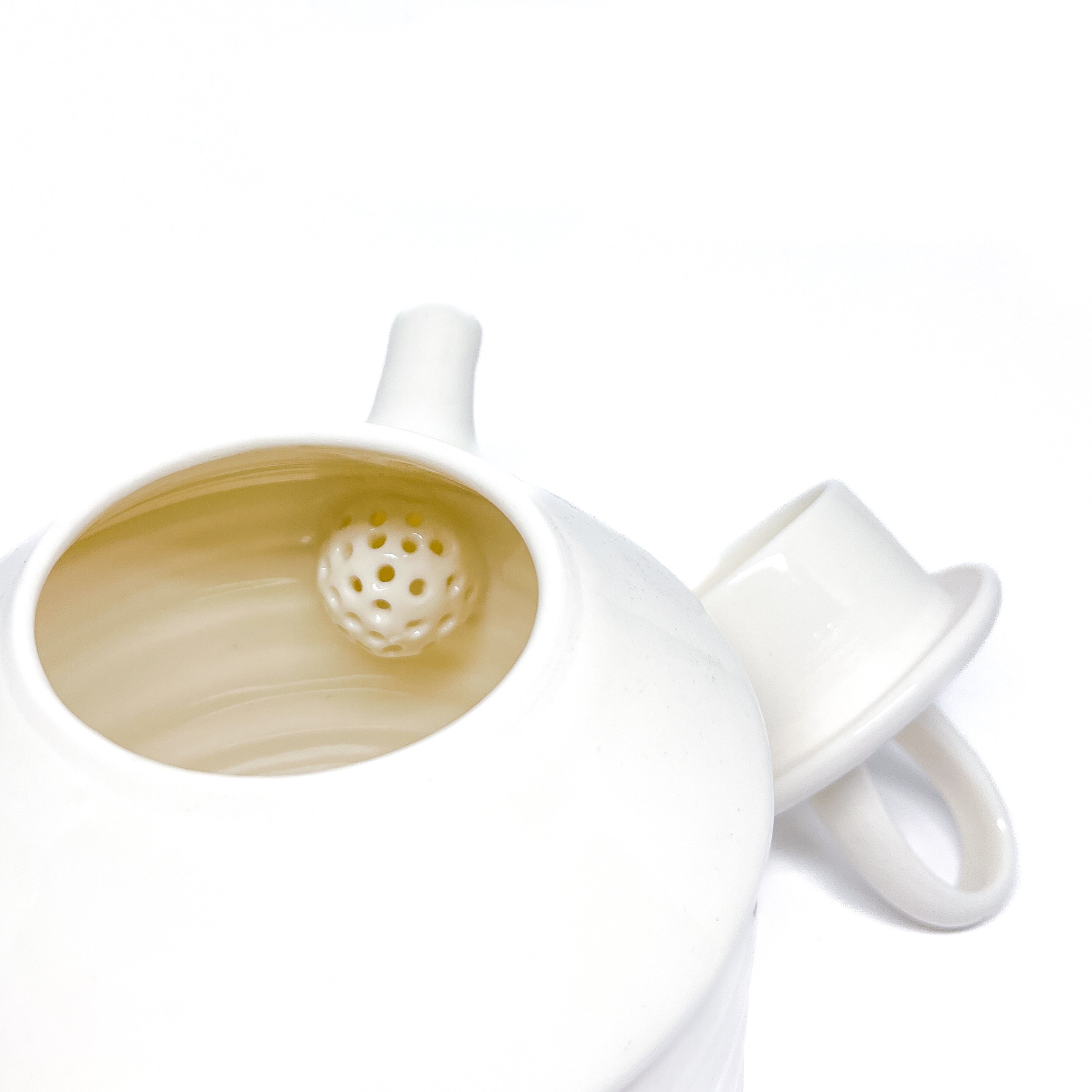 Théière avec couvercle à boucle