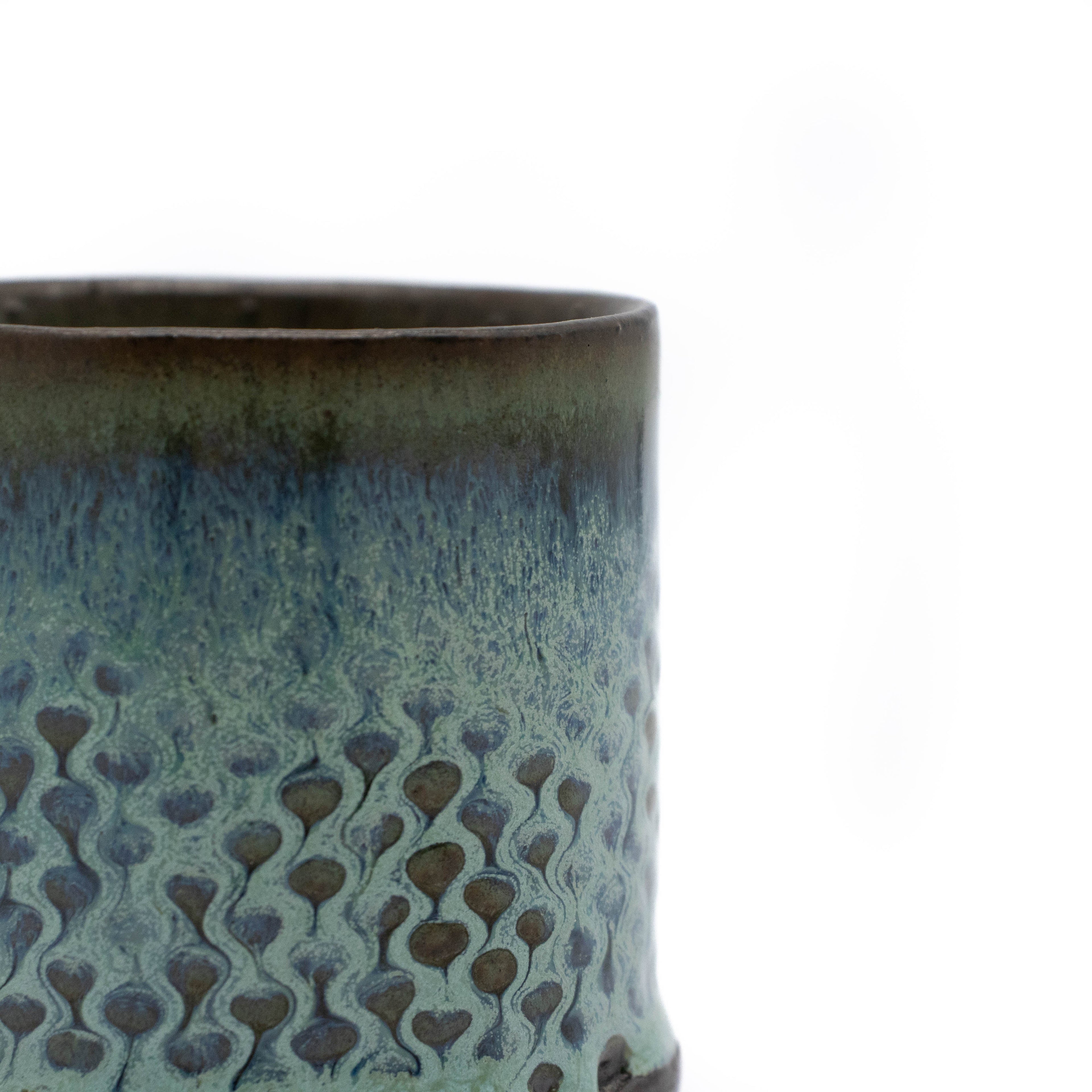 Tasses à espresso texturées fabriquées à la main