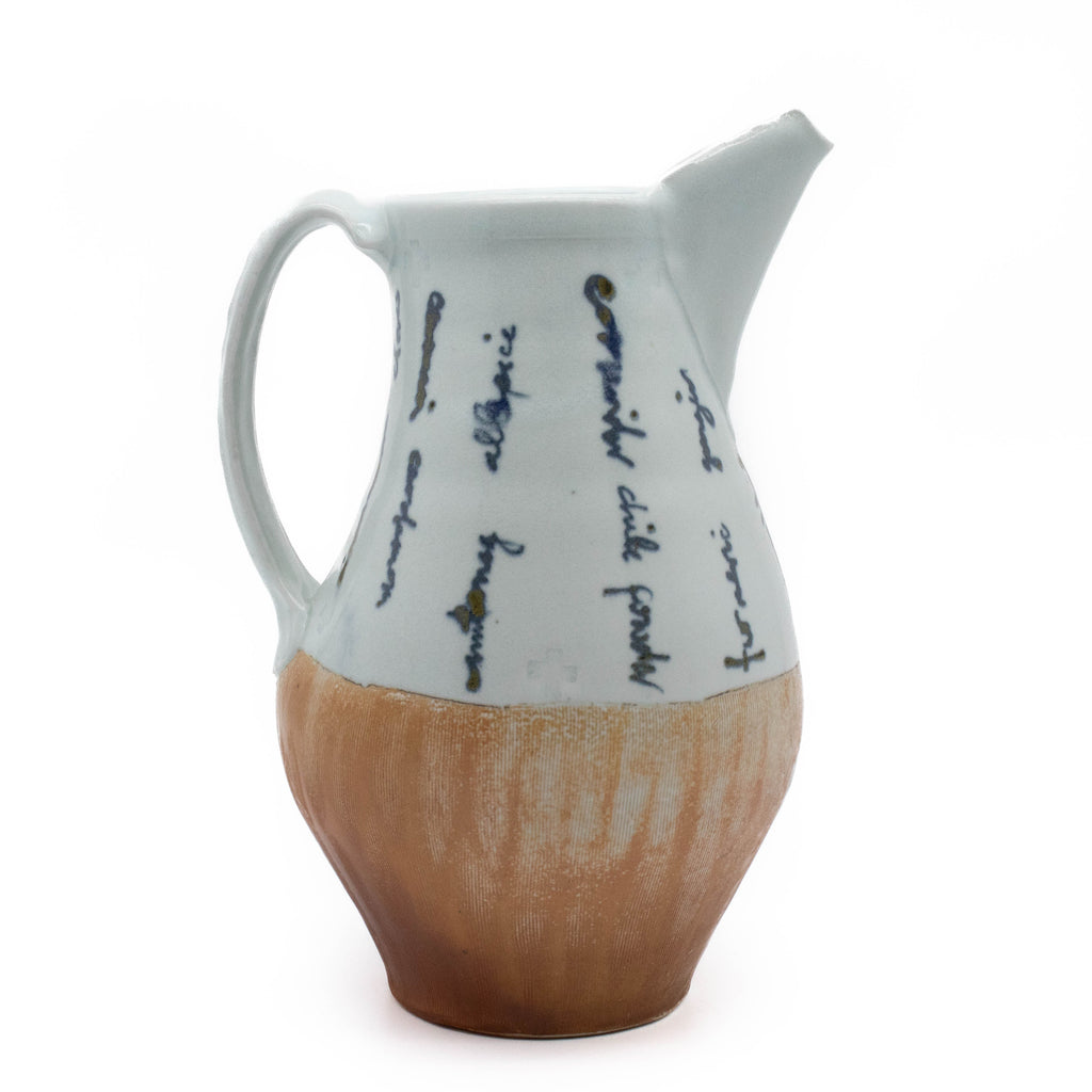 Pichet en porcelaine cuite au sel