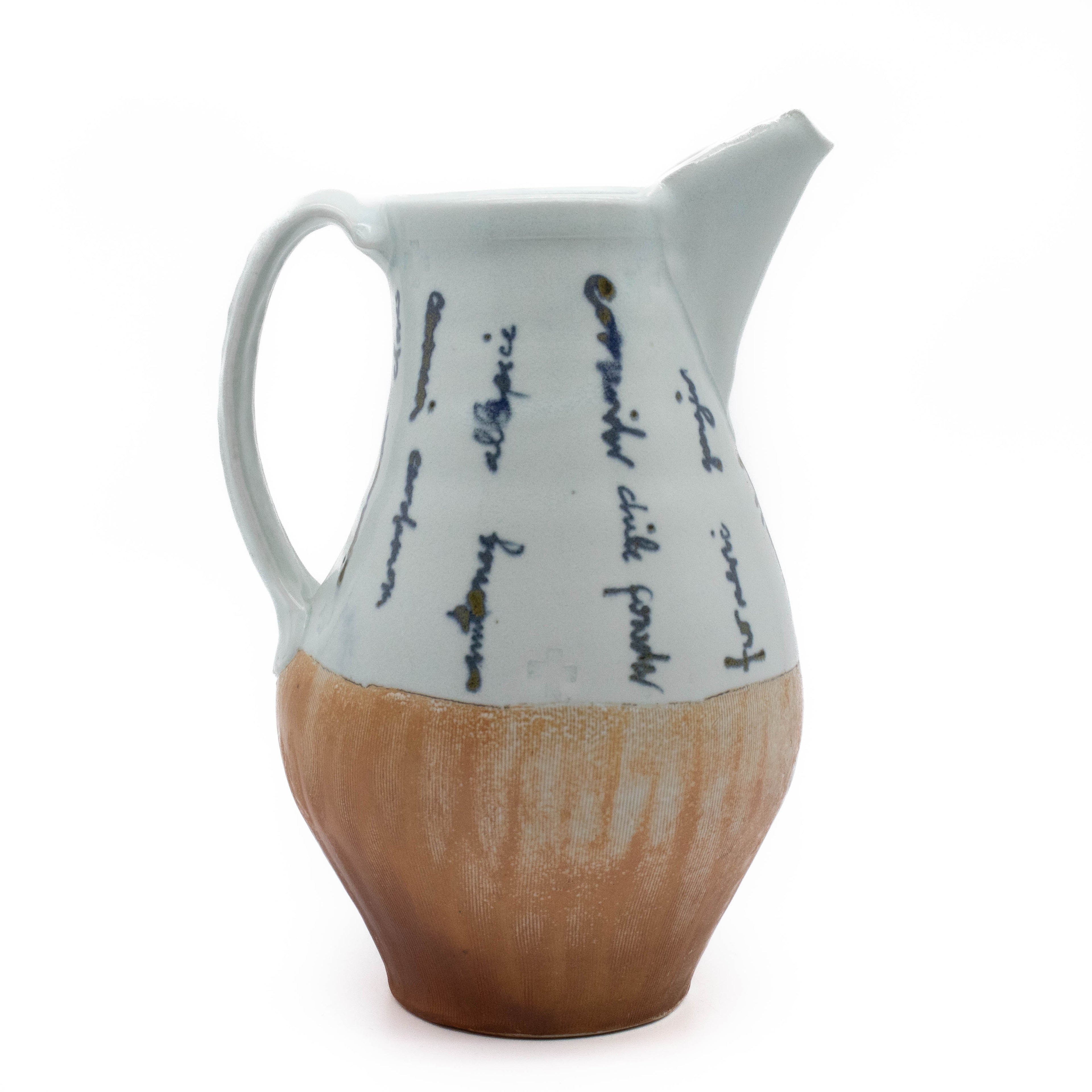 Pichet en porcelaine cuite au sel