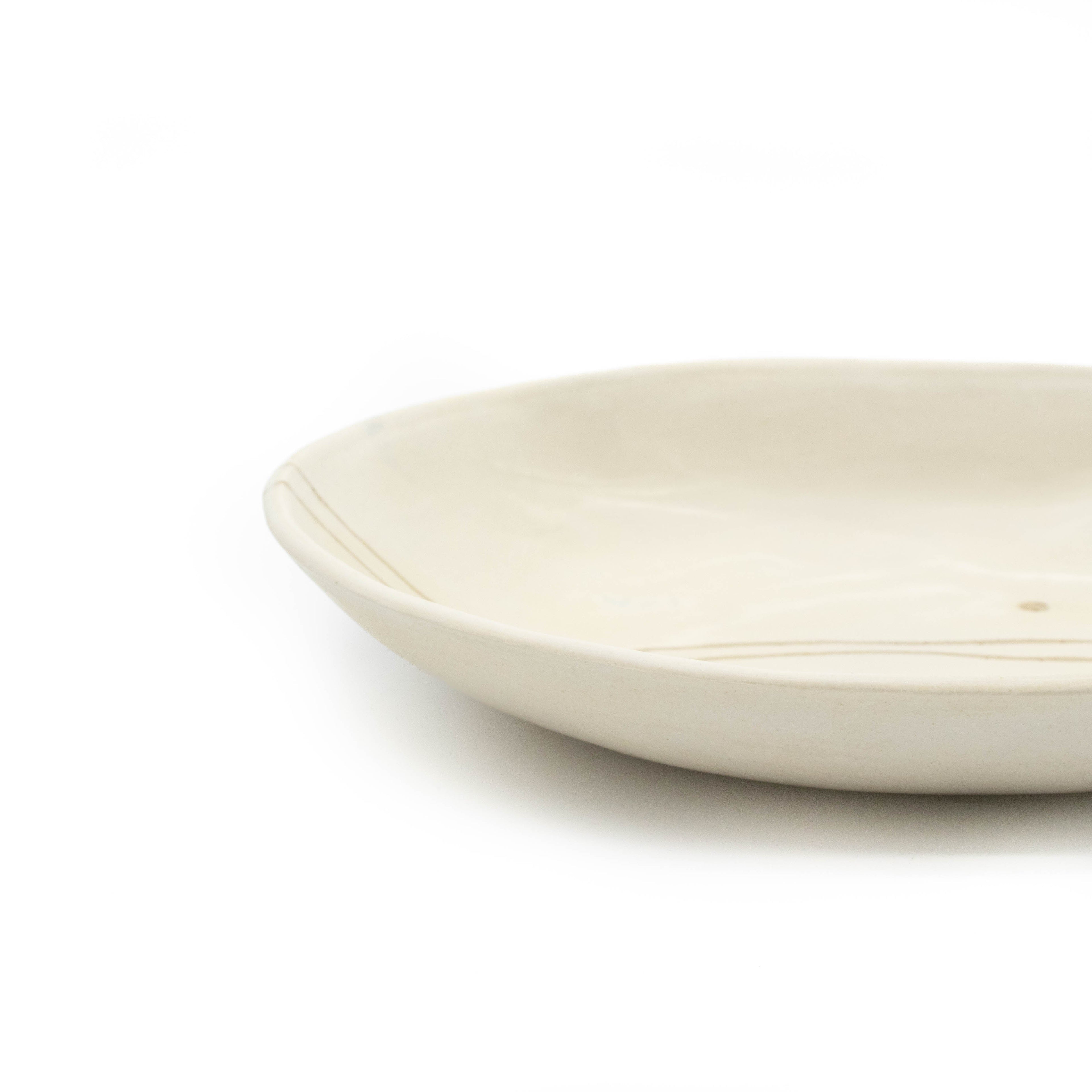 Plat de service rond ovale