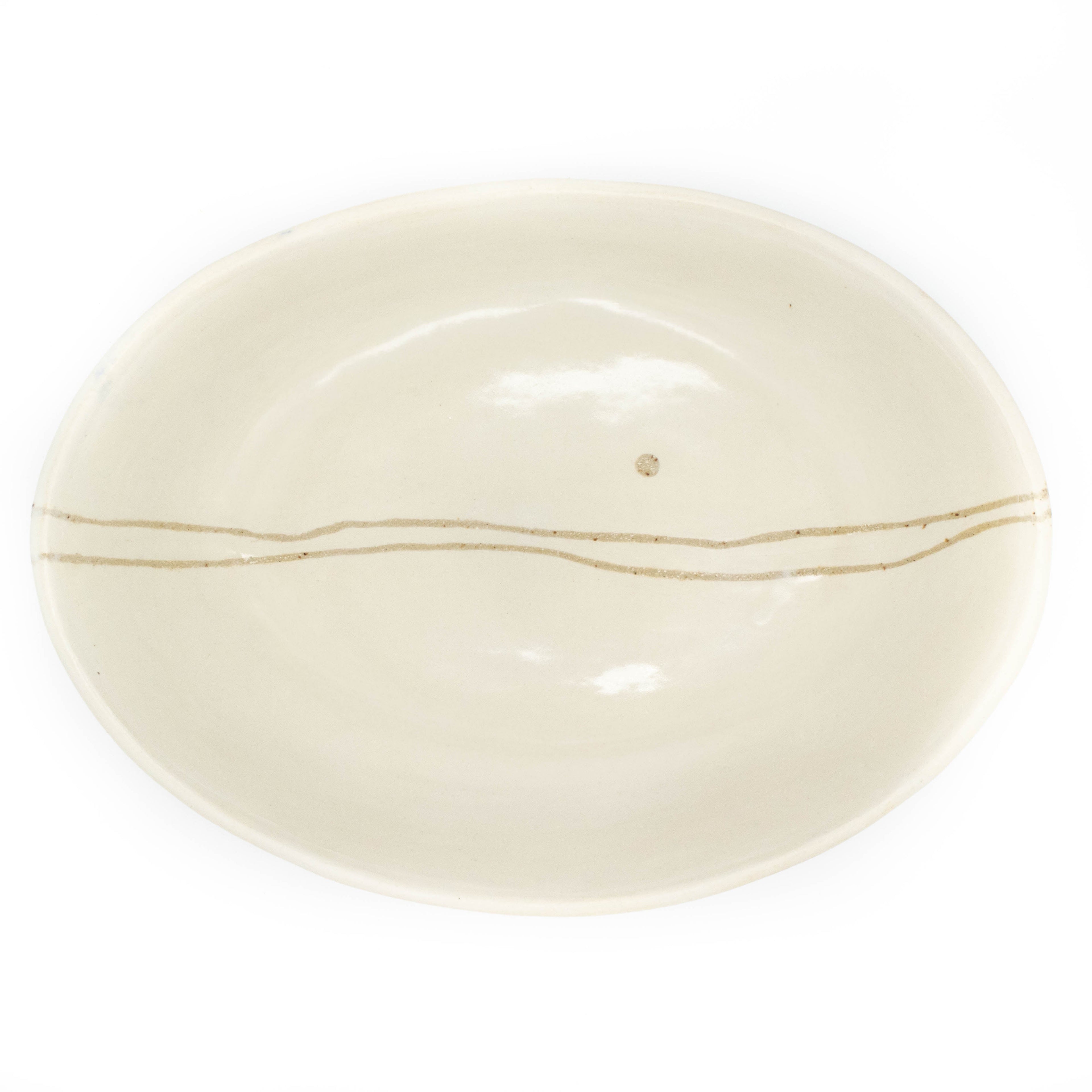 Plat de service rond ovale