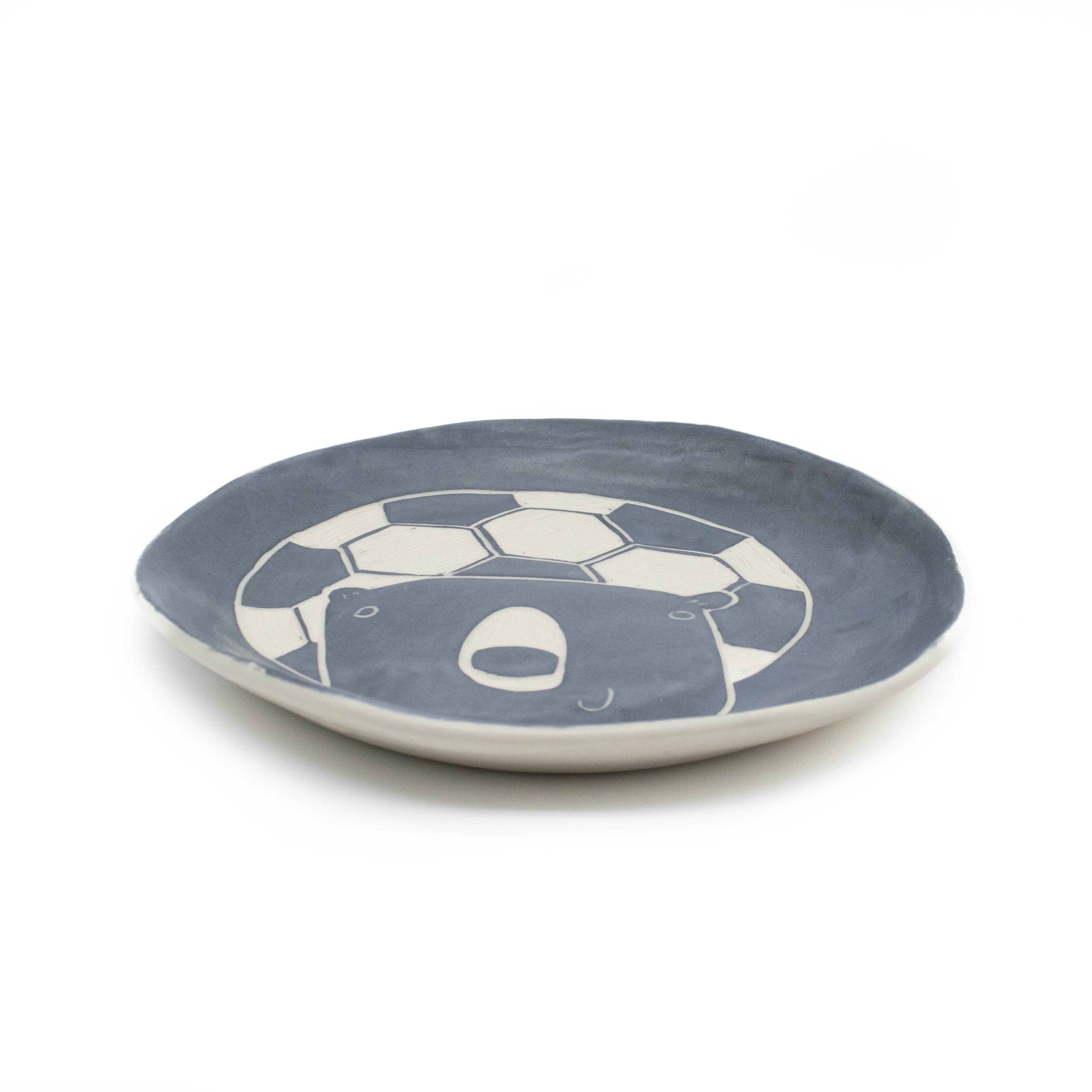 Assiette Ours Footballeur