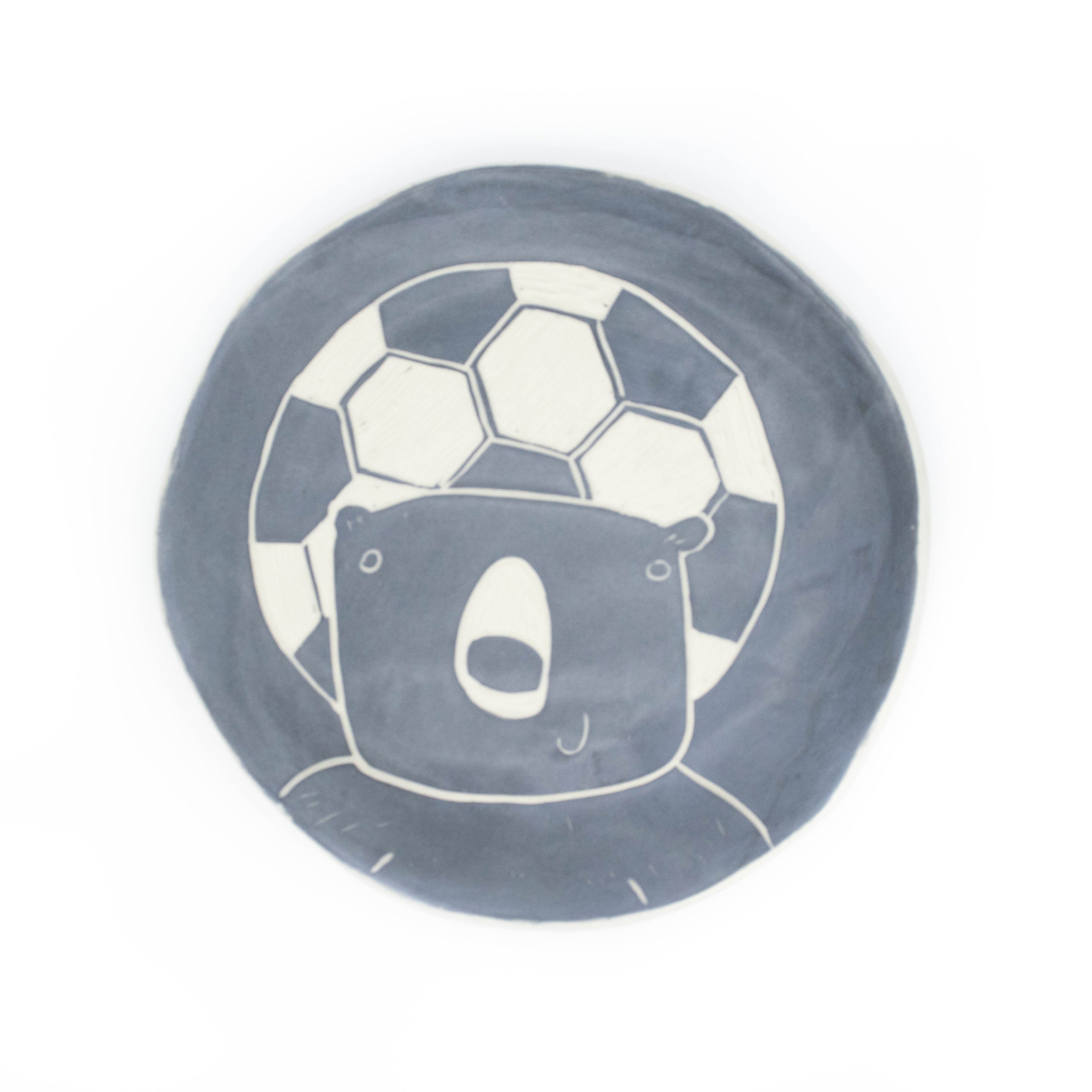 Assiette Ours Footballeur
